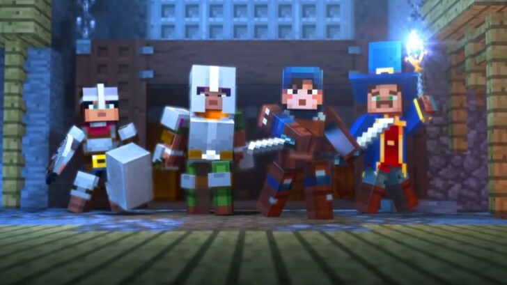 What is the name of the latest Minecraft spin-off game released(2020)?