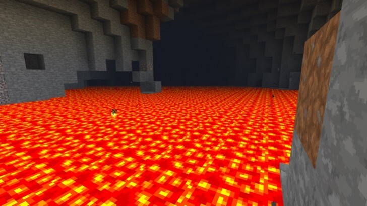 What happens when one's fall into the lava?