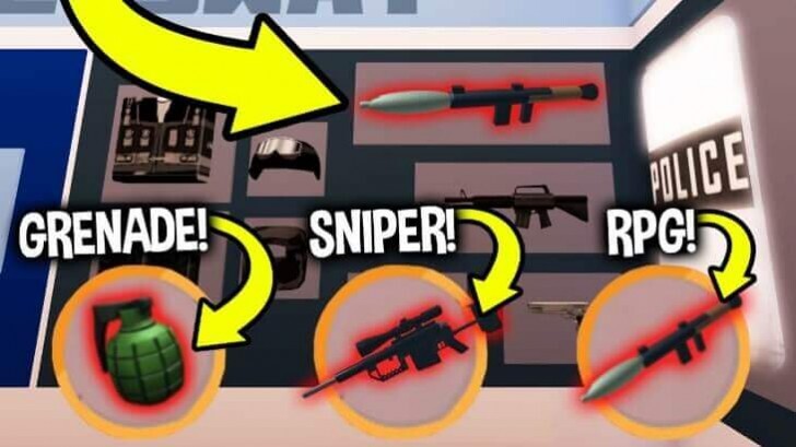 How many weapons are available in Jailbreak?